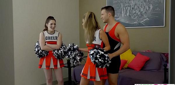  Cheerleader stepsister fucked during cheer practise